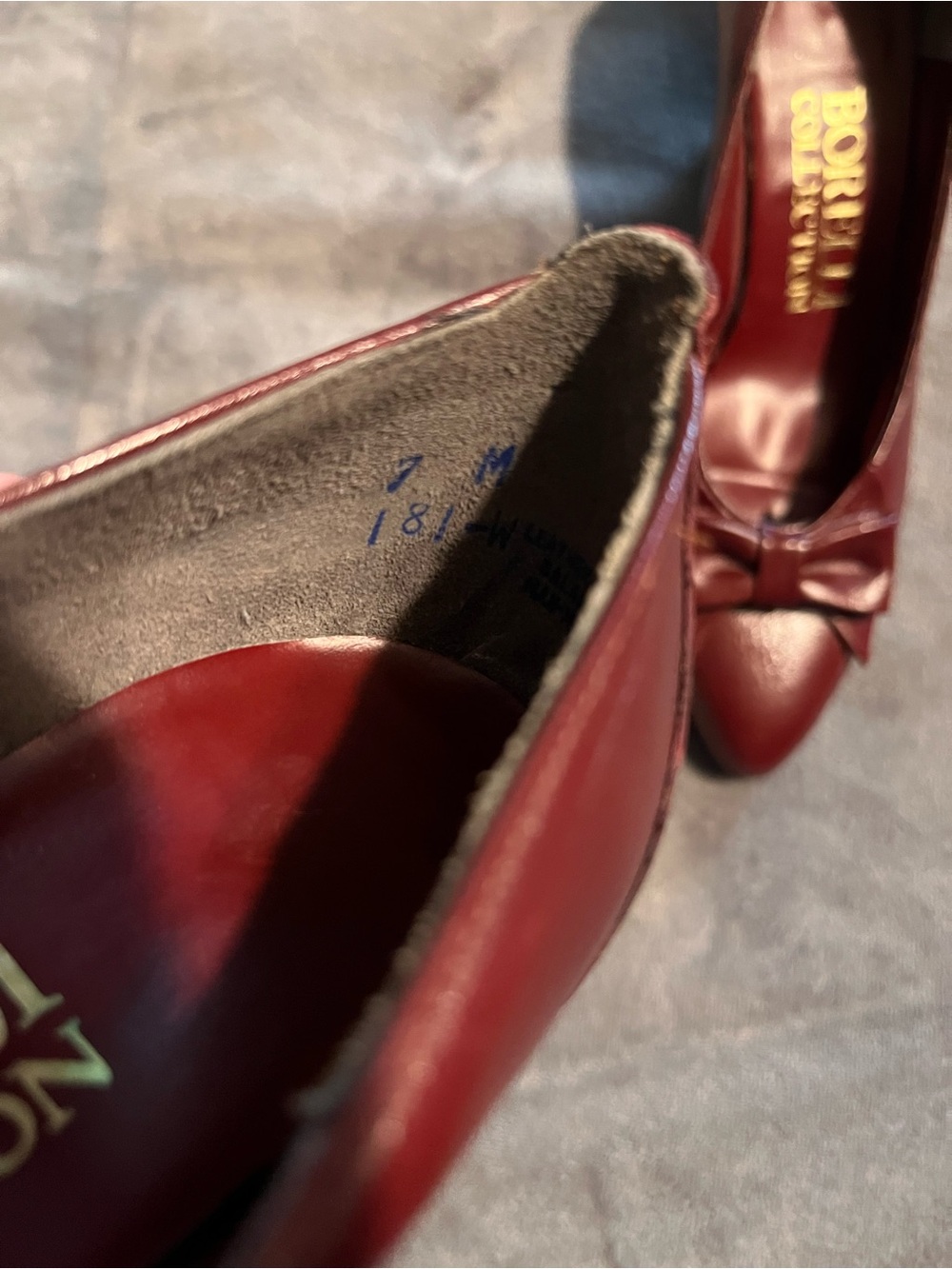 Women's Red Pumps, Borelli size 7 - Picture 3 of 6